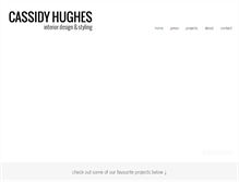 Tablet Screenshot of cassidyhughes.com